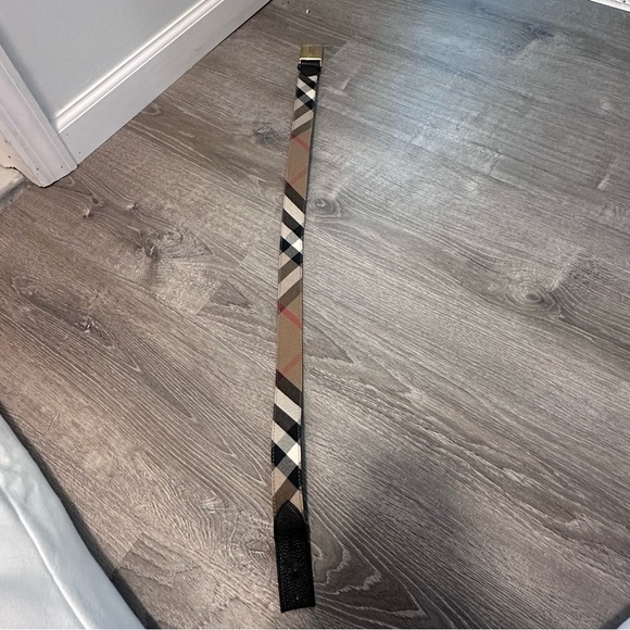 Burberry London Exploded Check Pattern Canvas Belt Size 36 - Picture 5 of 10